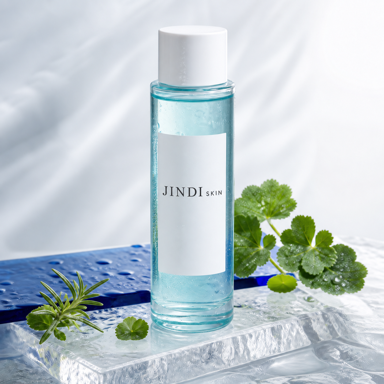 Alpine Dew Essence in a clear unbranded bottle