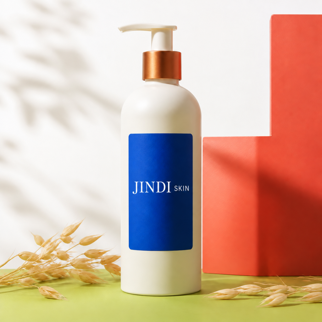Oat Lipid Body Souffle with JINDI SKIN logo on the packaging