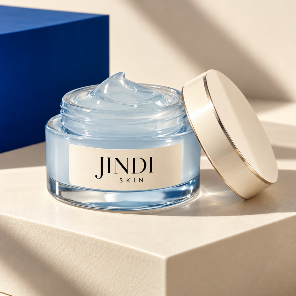 Cloud Veil Gel Cream — JINDI SKIN packaging concept