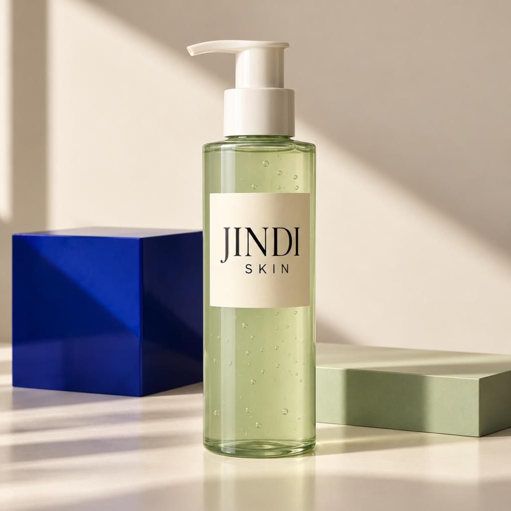 Morning Dew Gel Cleanser — JINDI SKIN packaging concept