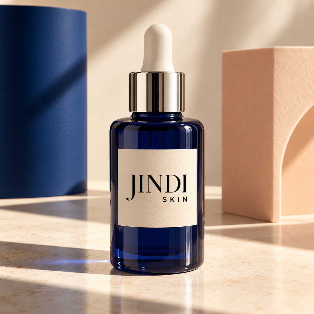 Nightfall Comfort Serum — JINDI SKIN packaging concept