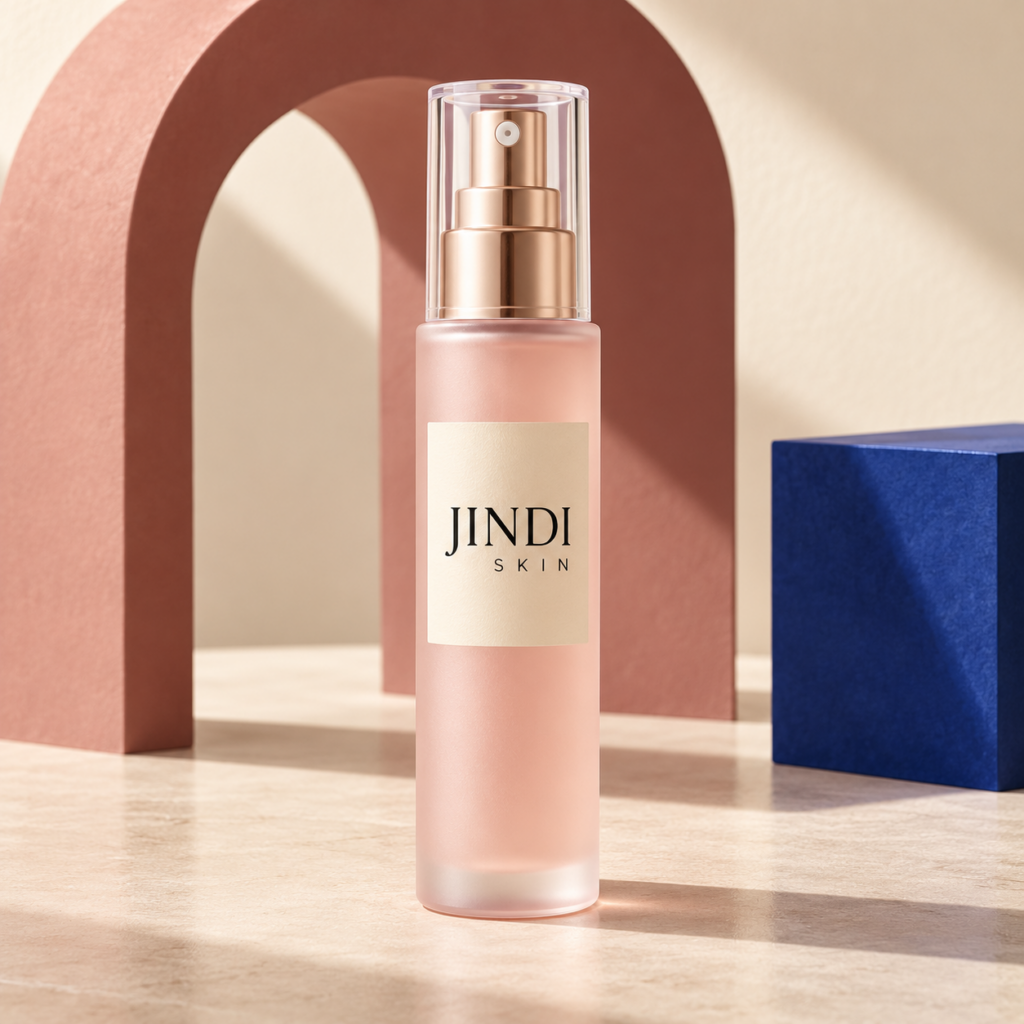 Petal Veil Face Mist — JINDI SKIN packaging concept
